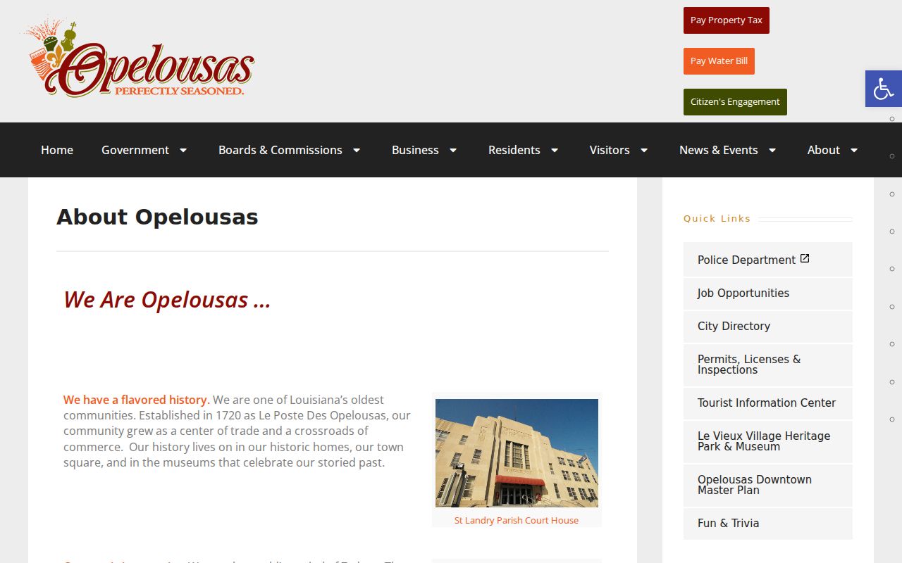 Opelousas court records city history source