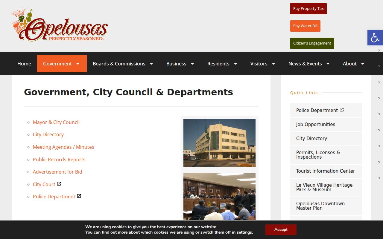 Opelousas court records city government source