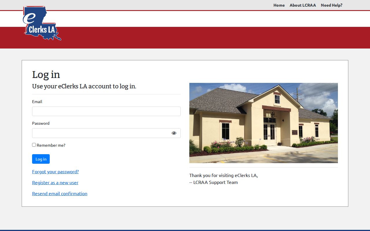 St. Landry Parish case search eClerksLA login route